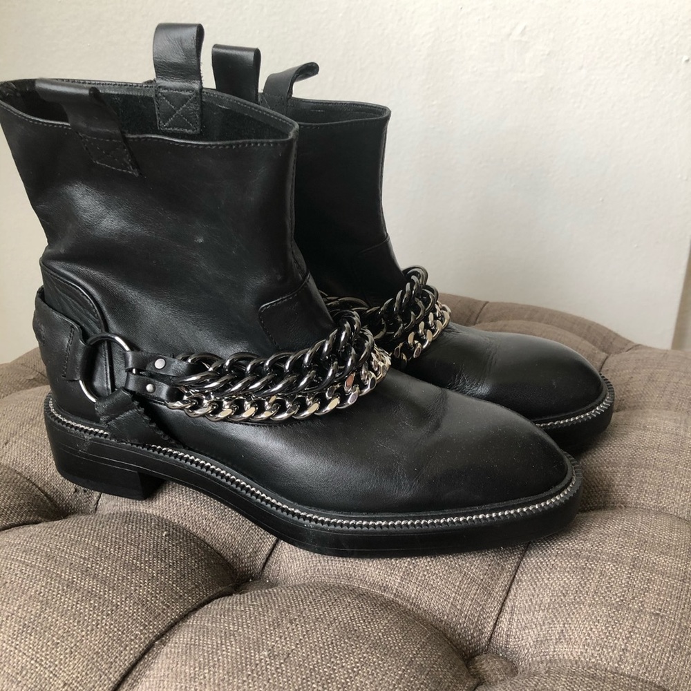 Zara leather boots